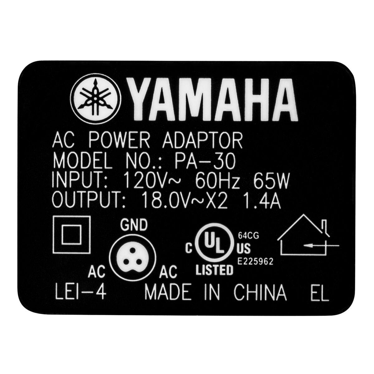 Yamaha WE524200 Replacement Power Adapter for PA30 MG166C MG166CX